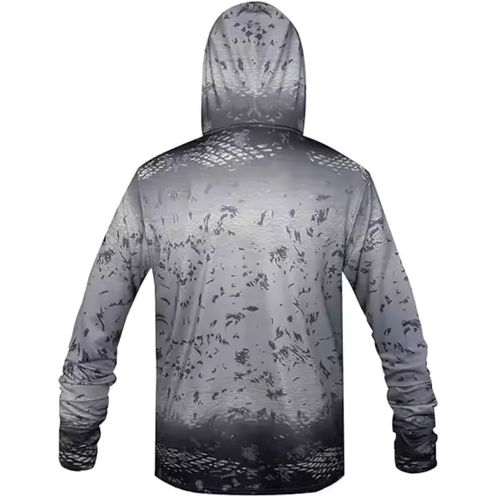 Custom Dye Sublimiation Long Sleeve Fishing Hoodie