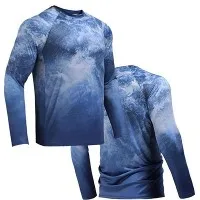 पुरुषों की लूज़-फ़िट फ़िशिंग टी-शर्ट-स्काई ब्लू